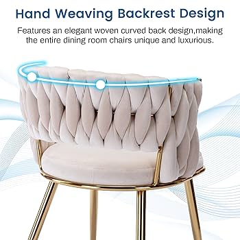Amazon.com - KCC Modern Velvet Dining Chairs Set of 4